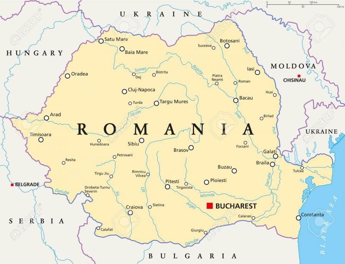 карта Бухарэст, Румынія
