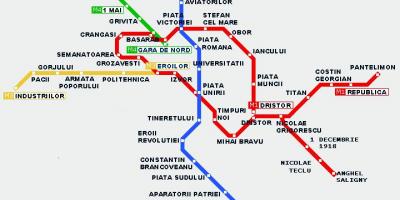 Карта метро Бухарэста