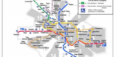 Бухарэст карта метро 
